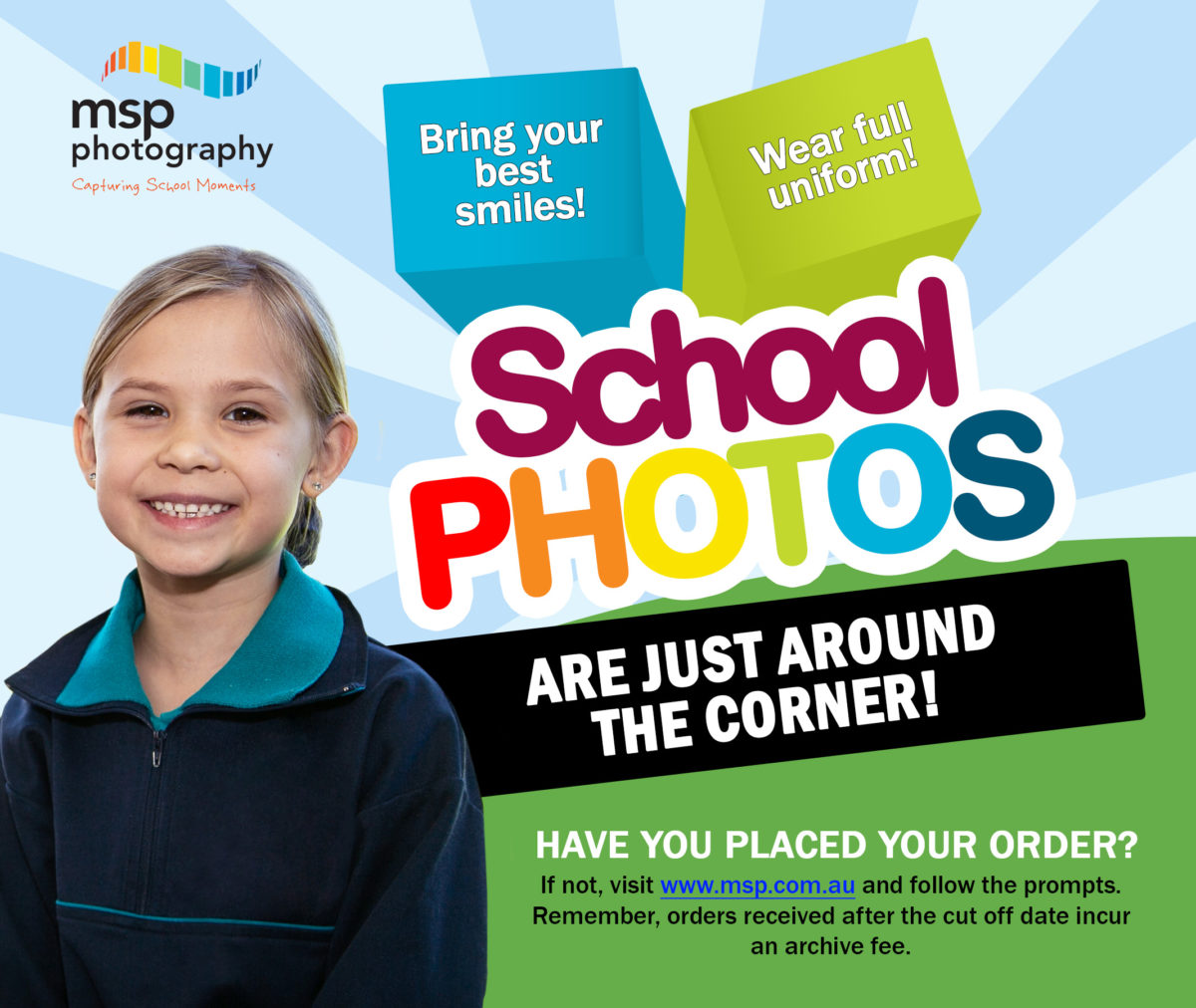MSP School Photos tomorrow Update • Vasse Primary School